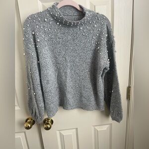 Pearl embellished sweater